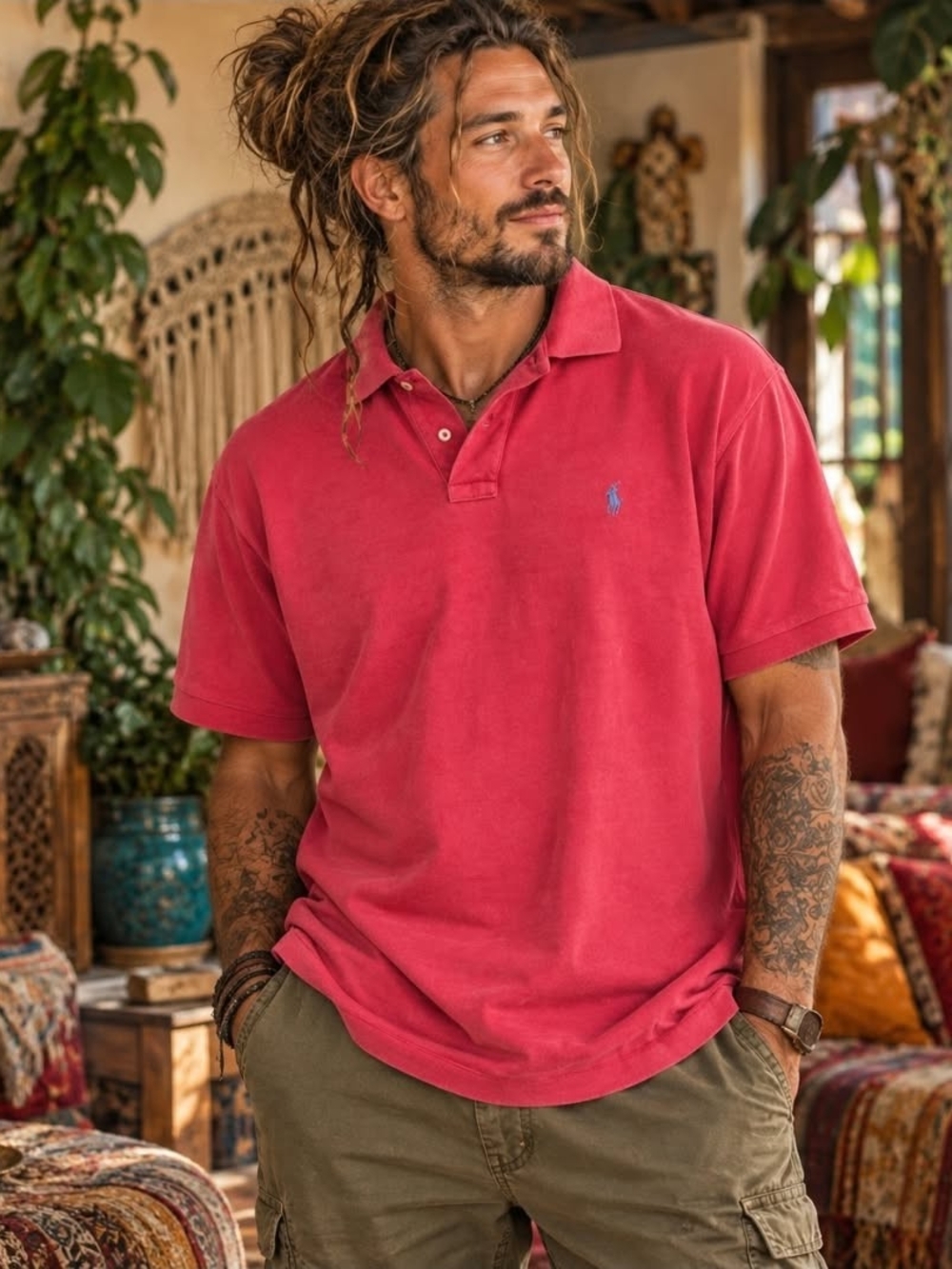 Polo Ralph Lauren XXL Red Polo Shirt Classic Fit Preppy 90s Y2K Ivy League